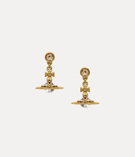 Vivienne Westwood New Petite Orb Earrings in GOLD